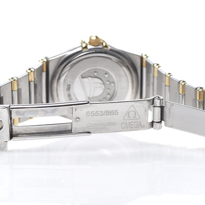 Omega Stainless Steel 18K Yellow Gold Mother of Pearl 22mm Constellation Quartz Watch 1262.70 6 of 7