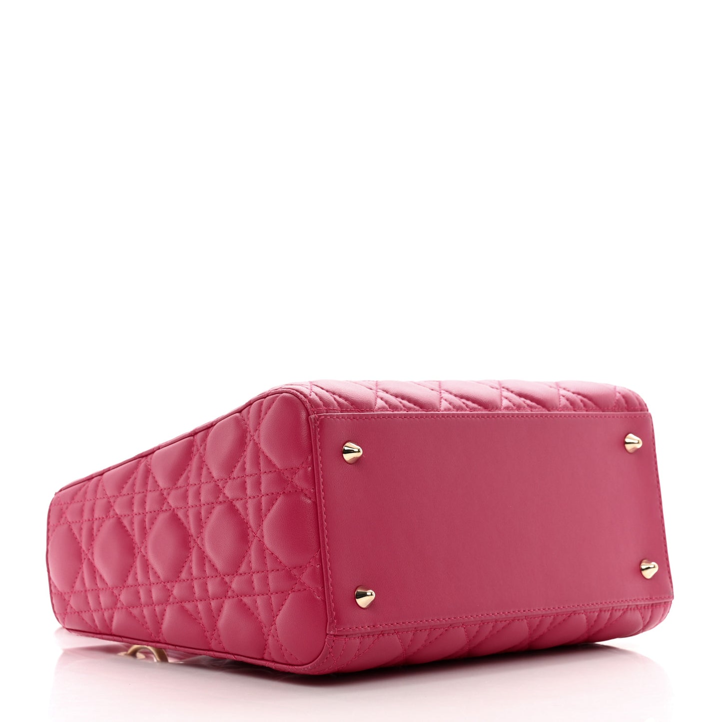 Lambskin Cannage Medium Lady Dior Pink