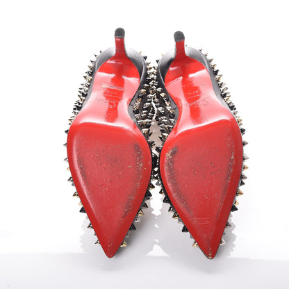 Christian Louboutin Kid Pigalle Plato Spikes 120 Pumps 37.5 Black 8 of 10