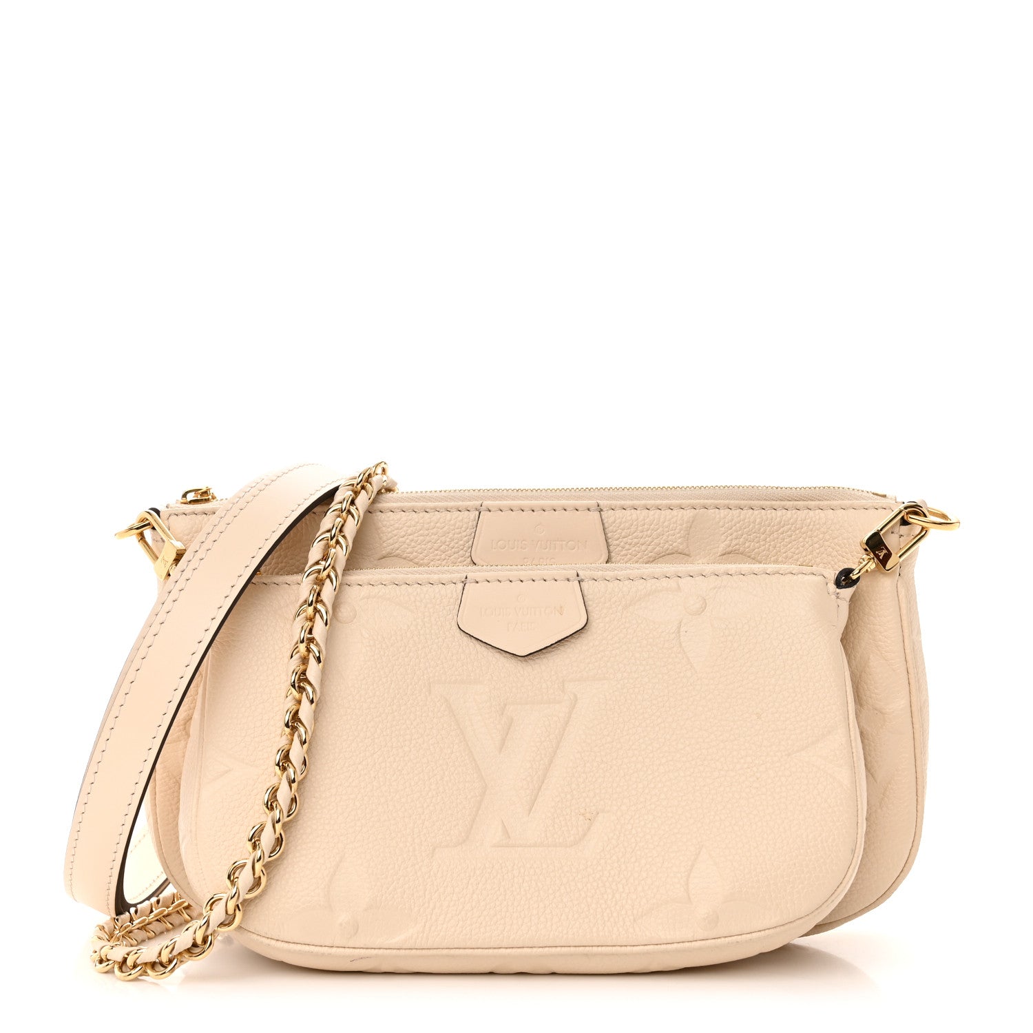 Louis Vuitton Empreinte Monogram Giant Multi Pochette Accessories Cream 1 of 12