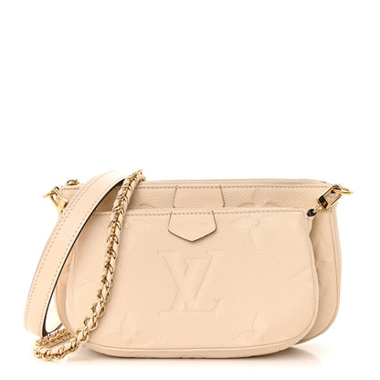Louis Vuitton Empreinte Monogram Giant Multi Pochette Accessories Cream 1 of 12