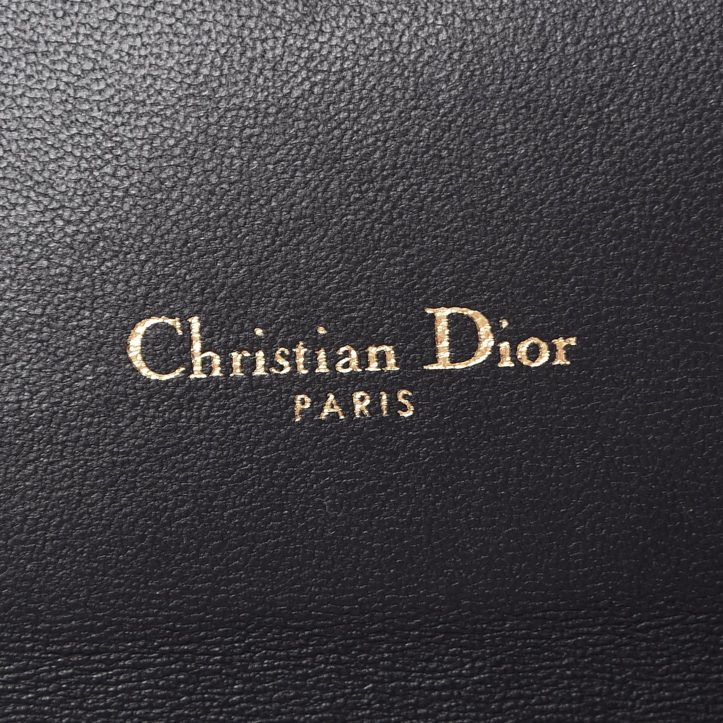 Calfskin Dioraddict Wallet on Chain Black
