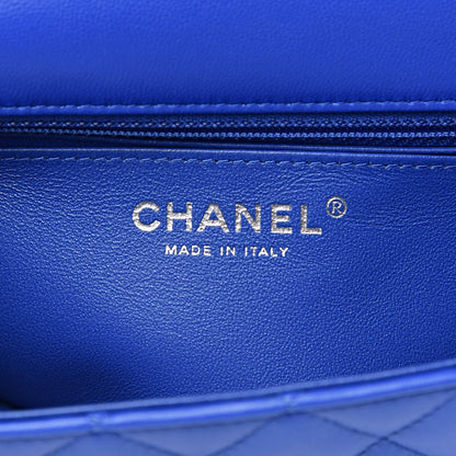 Chanel Lambskin Quilted Mini Rectangular Flap Royal Blue 6 of 12