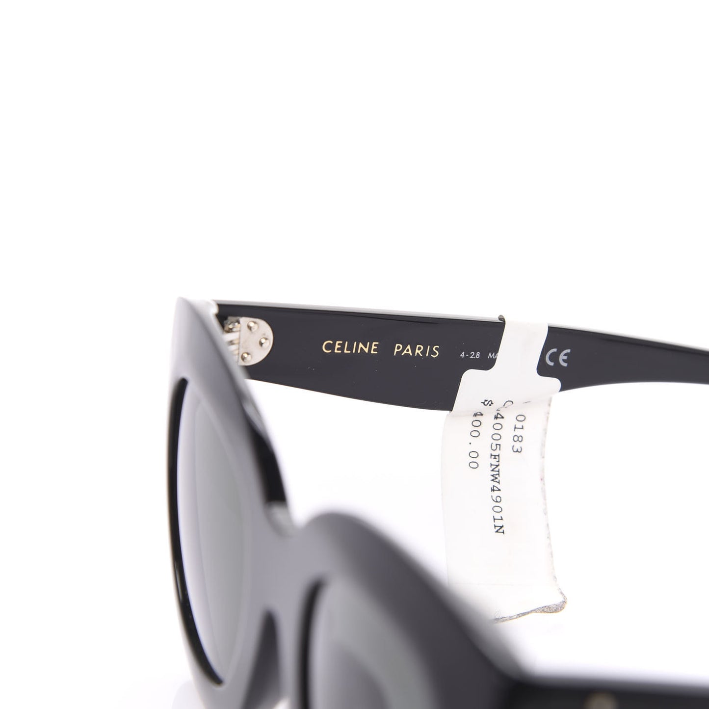 Oversized Round Sunglasses CL4005FN Black