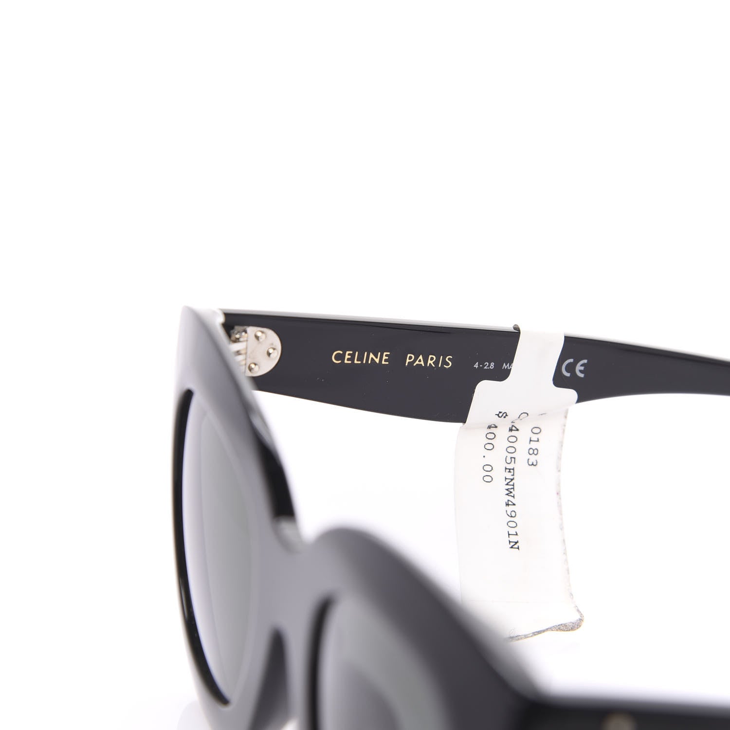 Celine Oversized Round Sunglasses CL4005FN Black 6 of 6