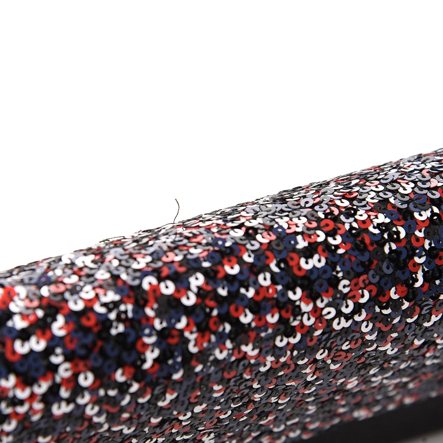 Satin Sequin Chain Crossbody Black Multicolor