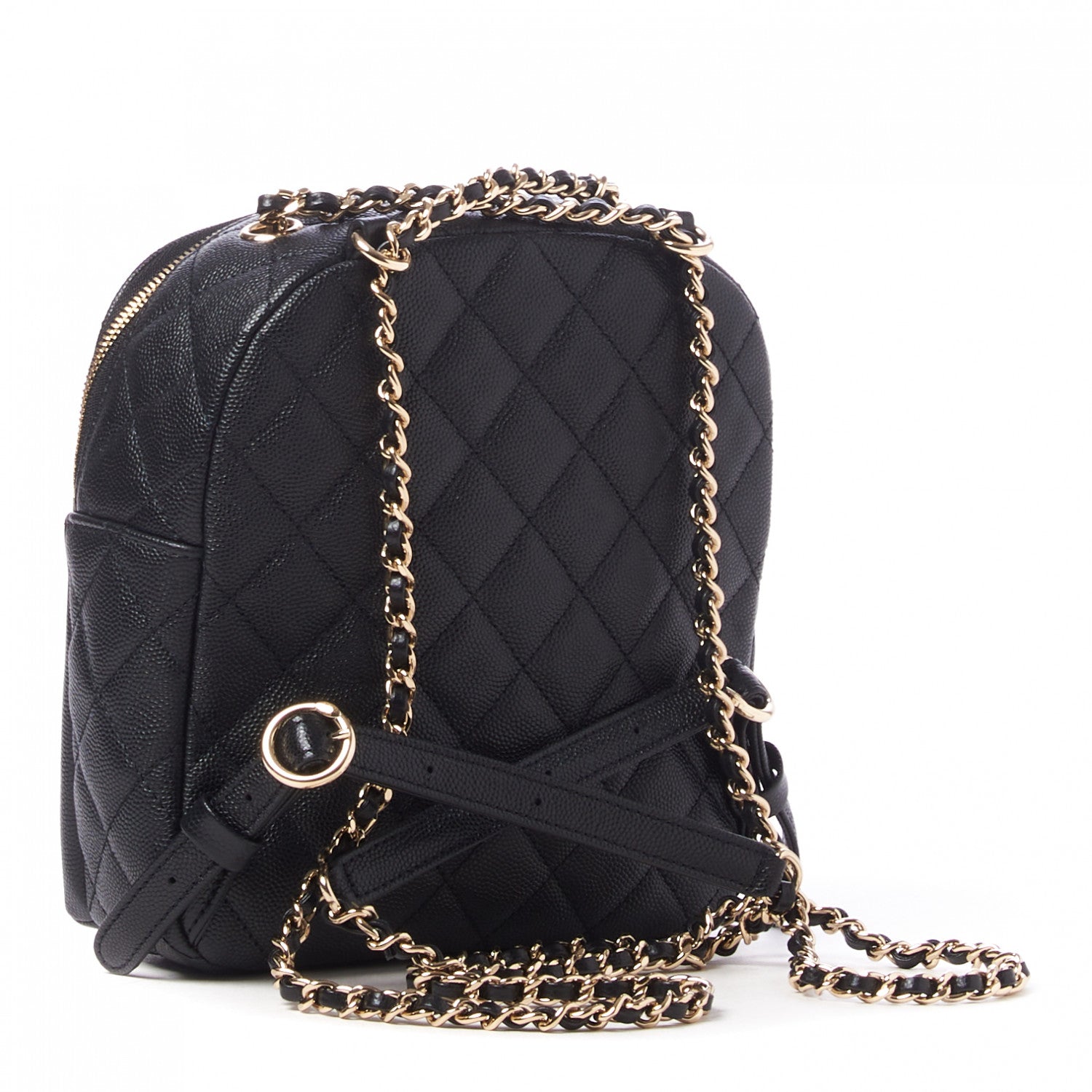 Chanel Caviar Quilted Small CC Day Backpack Black 2 of 9