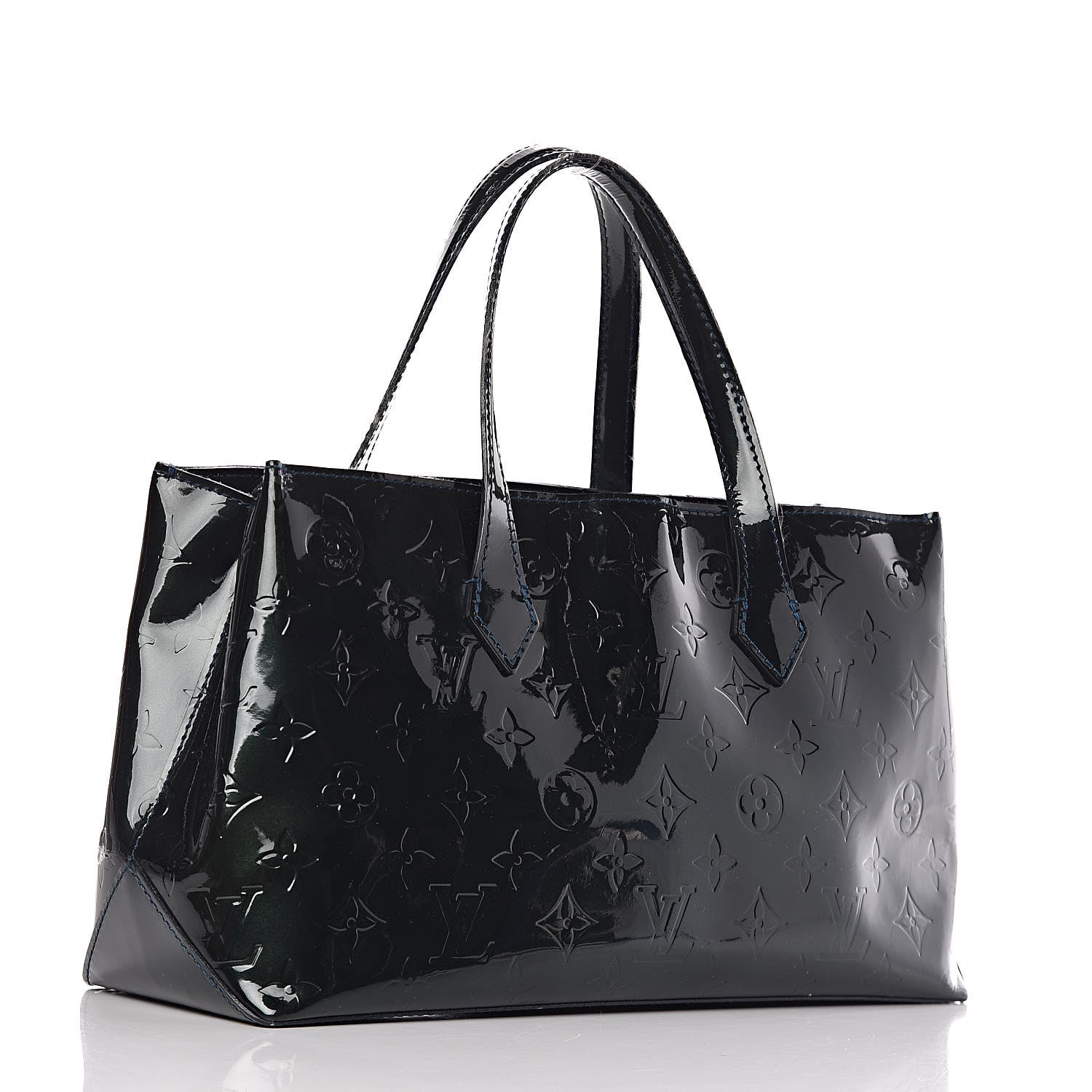 Louis Vuitton Vernis Wilshire PM Blue Nuit 3 of 13