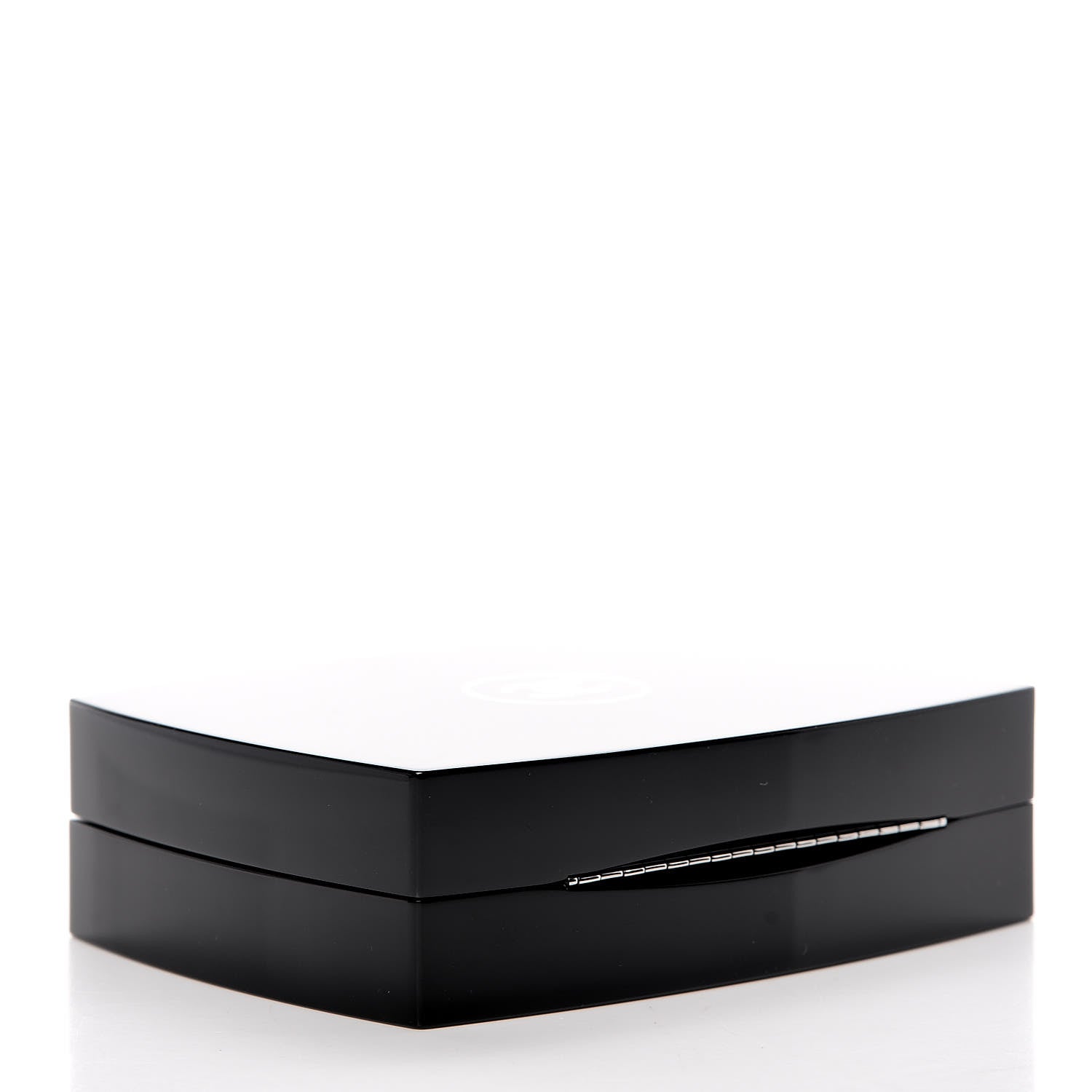 Chanel Plexiglass Compact Box Clutch Black 4 of 7