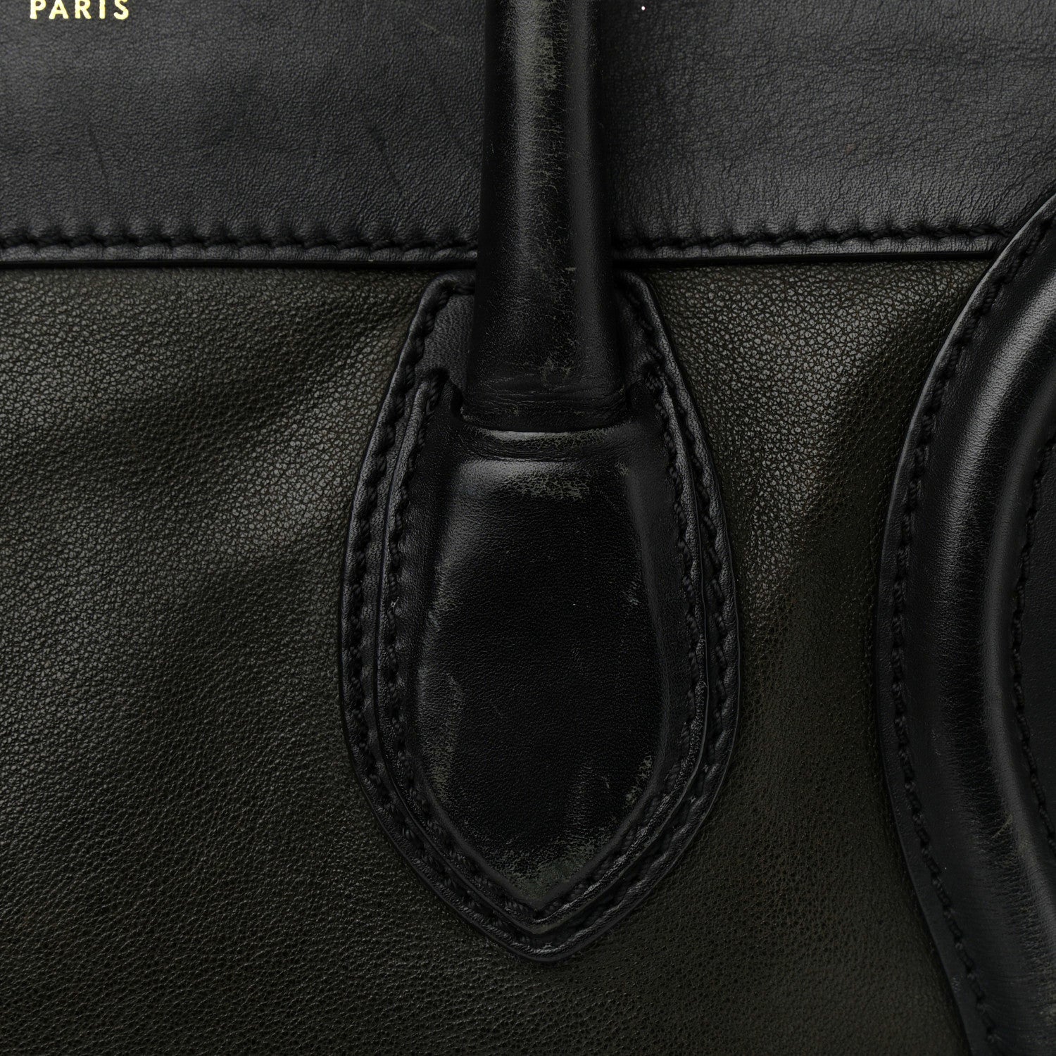 Celine Smooth Calfskin Mini Bi-Color Luggage Forest Black 22 of 29