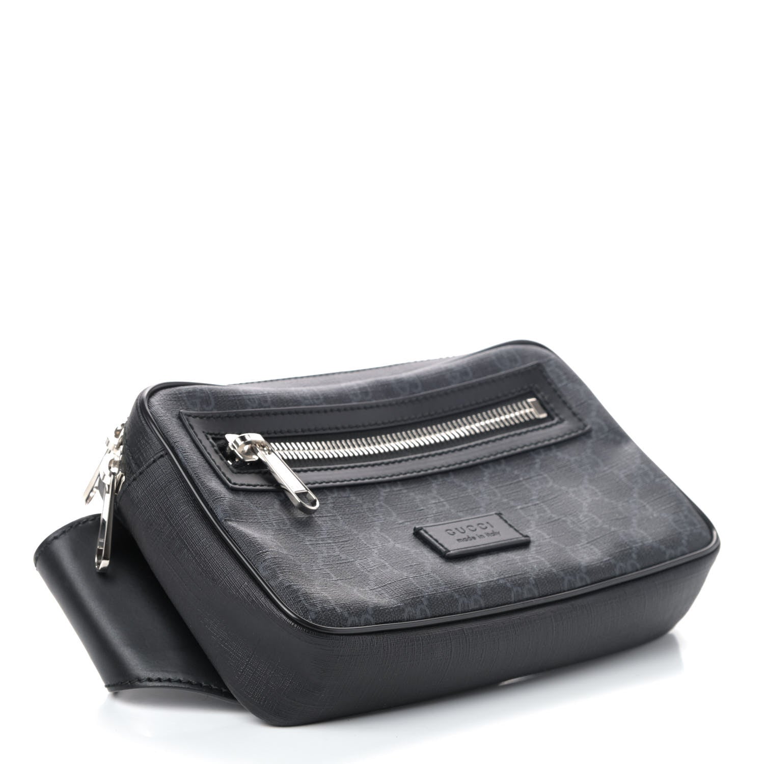Gucci Soft GG Supreme Monogram Web Belt Bag Black Grey 3 of 4