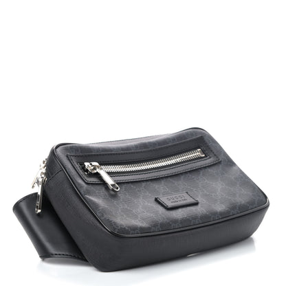 Gucci Soft GG Supreme Monogram Web Belt Bag Black Grey 3 of 4