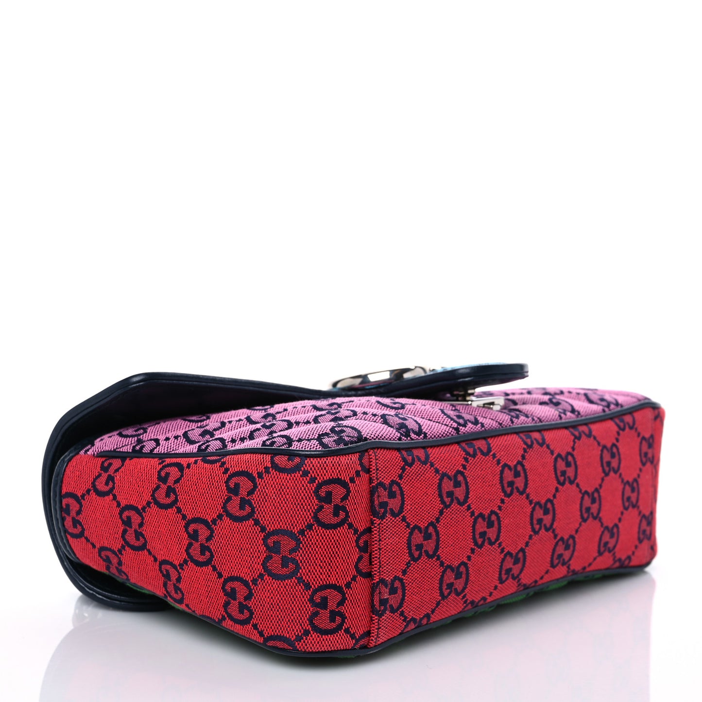 Monogram Multicolor Matelasse Diagonal Small GG Marmont Shoulder Bag Light Blue Pink Blue Green Red