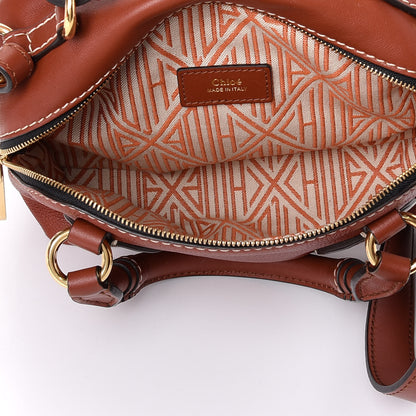 Chloe Calfskin Small Daria Sepia Brown 5 of 9