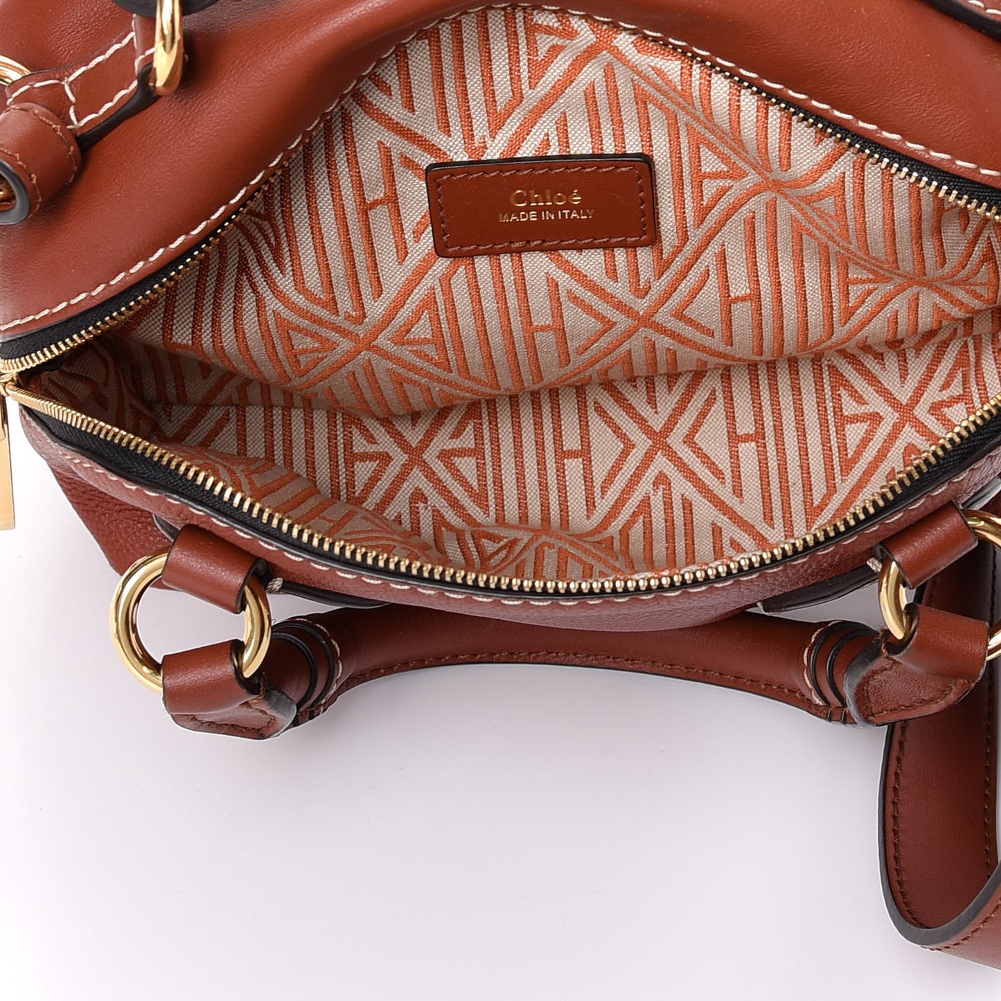 Calfskin Small Daria Sepia Brown
