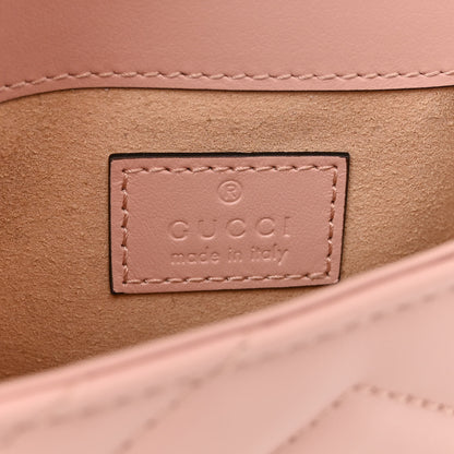 Gucci Calfskin Matelasse Monochrome GG Marmont Chain Belt Bag Perfect Pink 6 of 10
