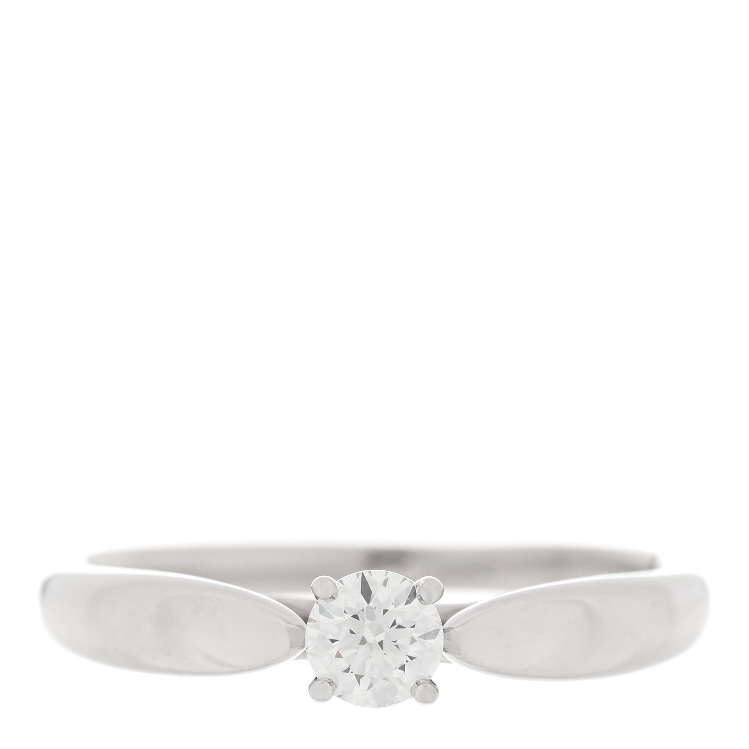 Tiffany Platinum Diamond .20ct Harmony Solitaire Engagement Ring 51 5.75 1 of 5