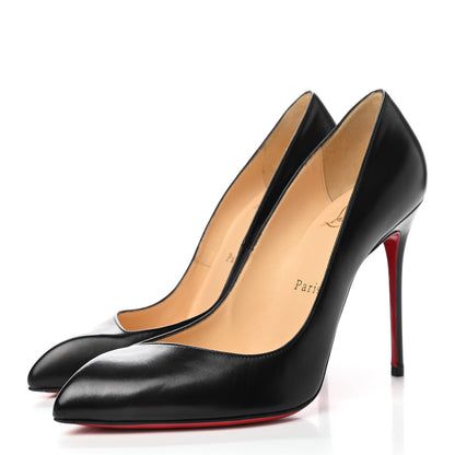 Christian Louboutin Jazz Calfskin Corneille 100 Pumps 38 Black 3 of 7