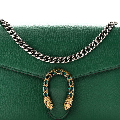 Gucci Calfskin Mini Dionysus Chain Wallet Emerald 8 of 10