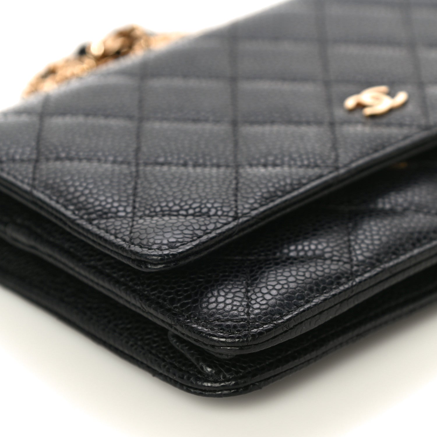 Chanel Caviar Quilted Wallet On Chain WOC Black 10 of 14