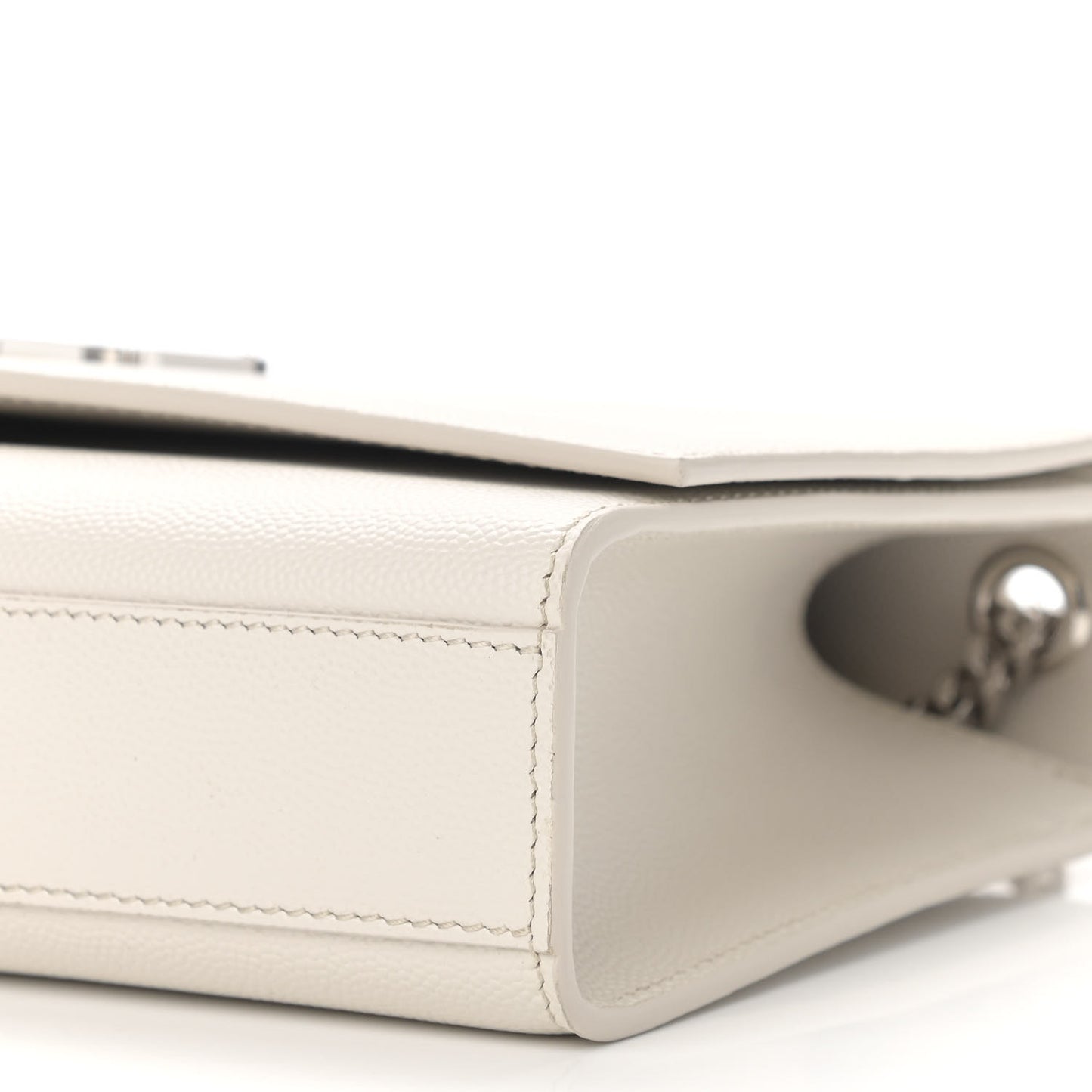 Grain De Poudre Medium Classic Monogram Kate Satchel Icy White