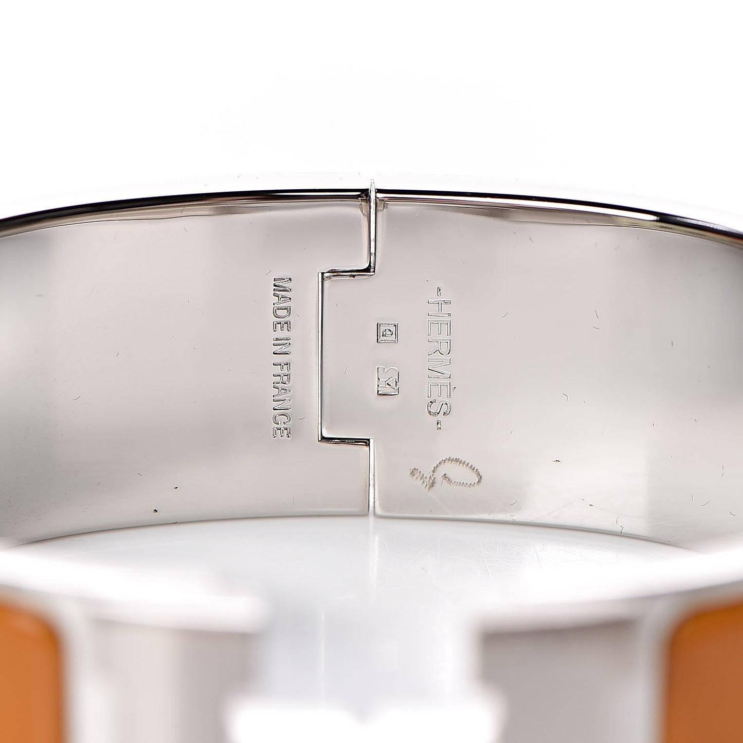 Enamel Wide Clic Clac H Bracelet GM Curcuma