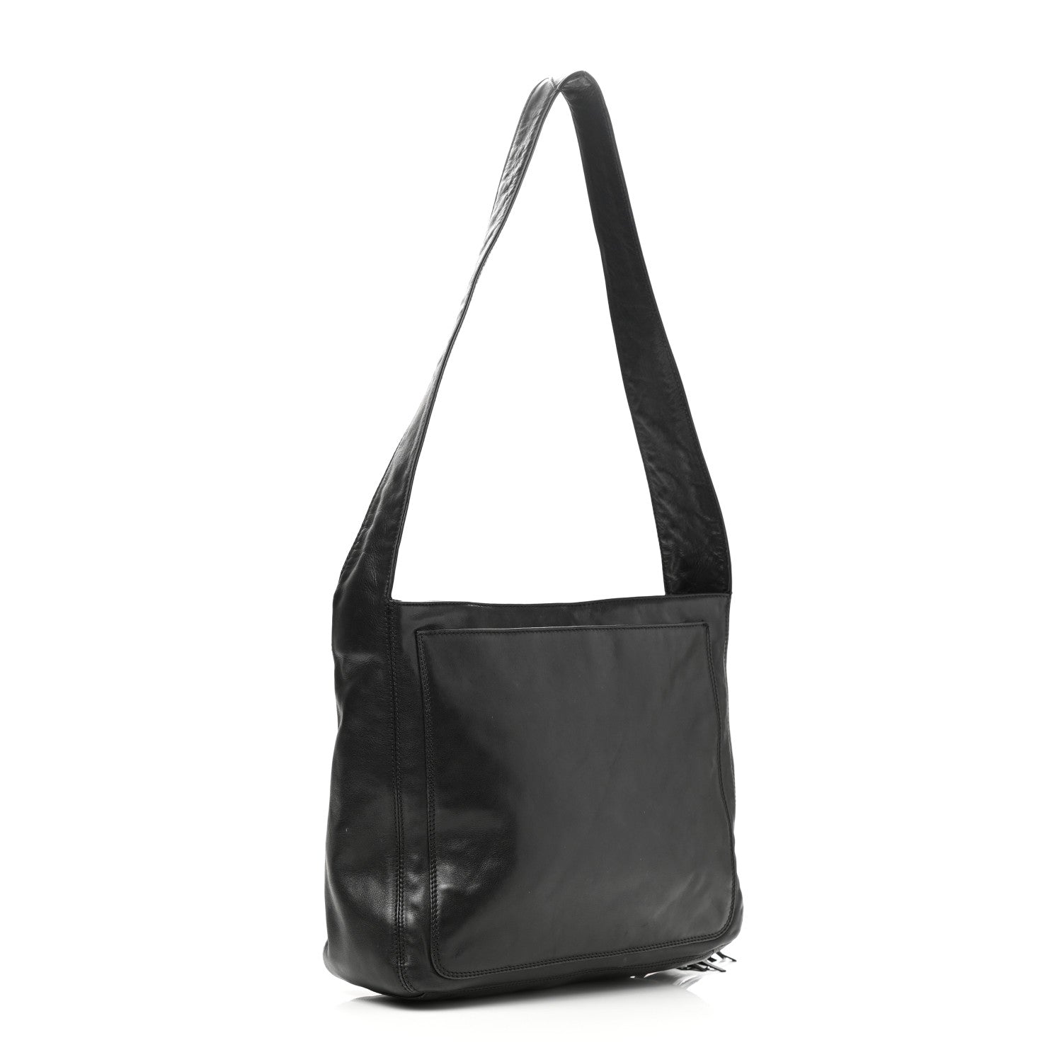 Chanel Lambskin CC Tassel Shoulder Bag Black 2 of 10