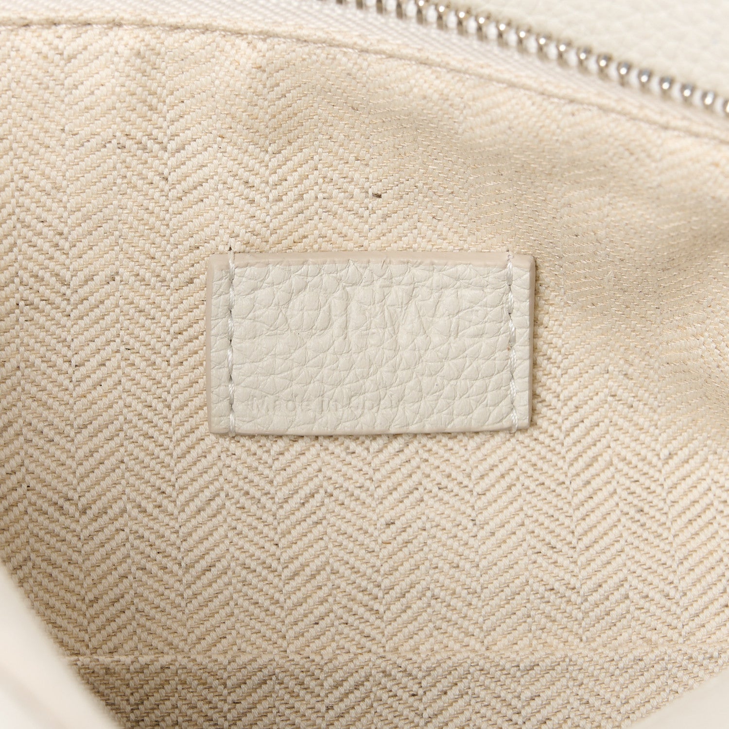 Loewe Soft Grained Calfskin Small Puzzle Edge Bag Soft White 6 of 9