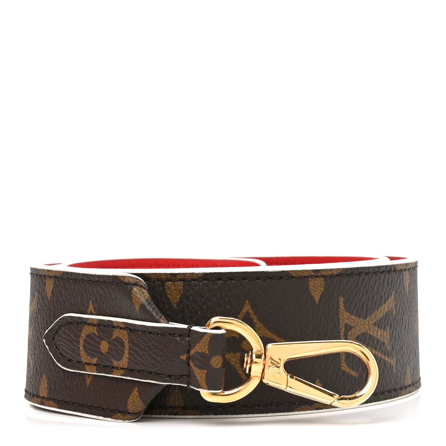 Monogram Bandouliere Shoulder Strap Red