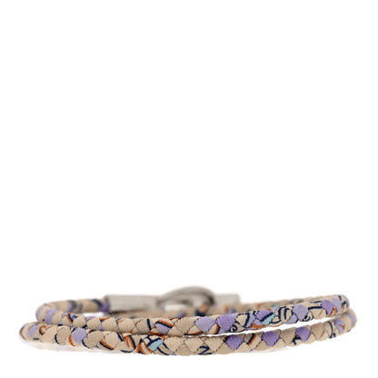 Hermes Silk Astrologie Nouvelle Glenan Double Tour Bracelet Lilas 3 of 5