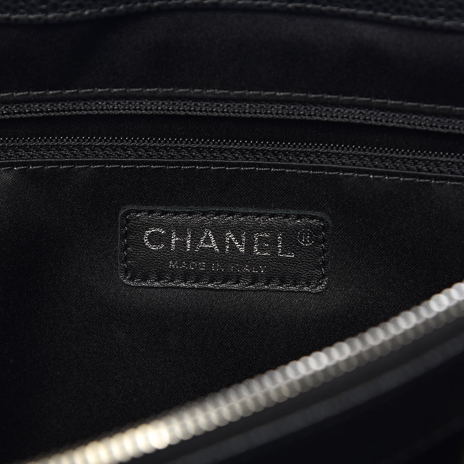 Chanel Caviar Quilted XL Grand Shopping Tote GST Black 6 of 13