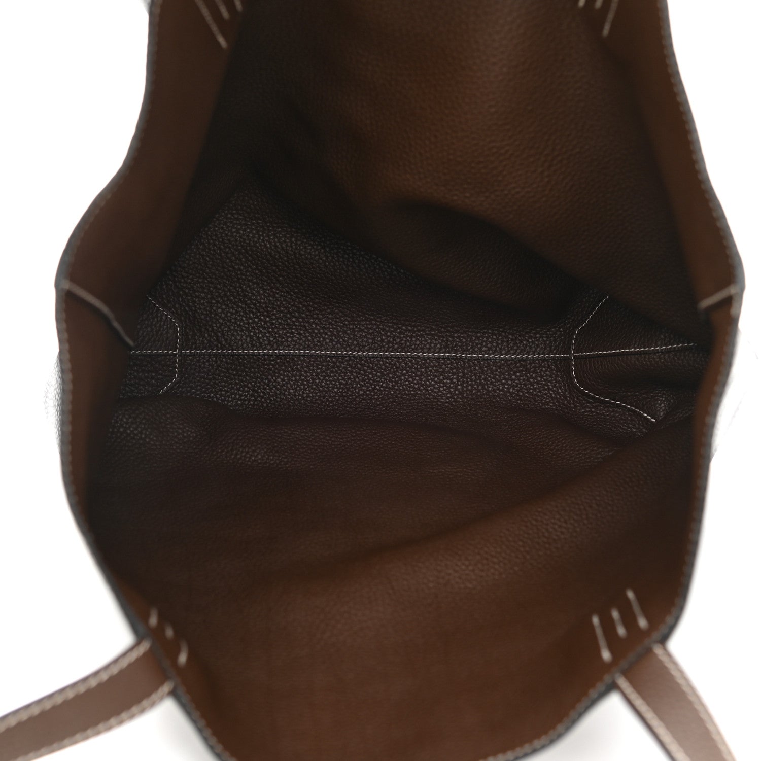 Hermes Taurillon Clemence Double Sens 45 Reversible Tote Black Havane 9 of 17