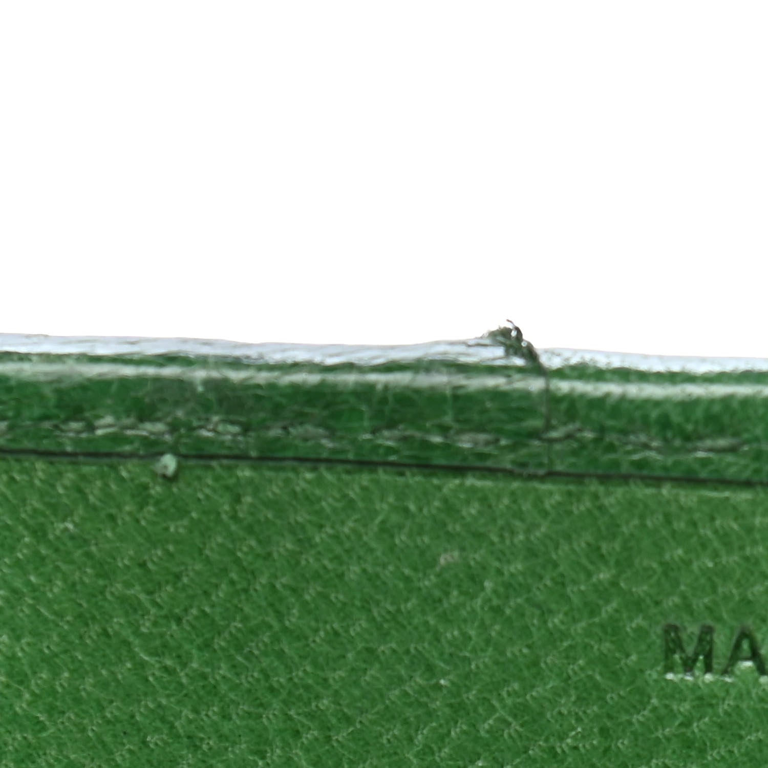 Prada Goatskin Woven Chain Wallet Verde 5 of 5