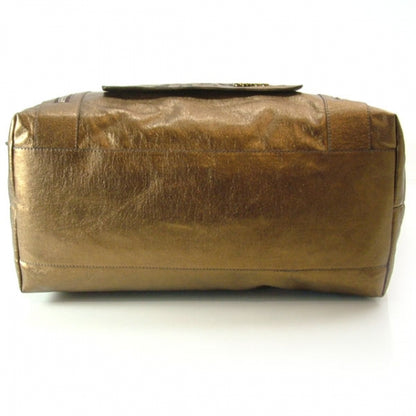 Chloe Leather Logo XL Shopper Tote Bronze 5 of 11