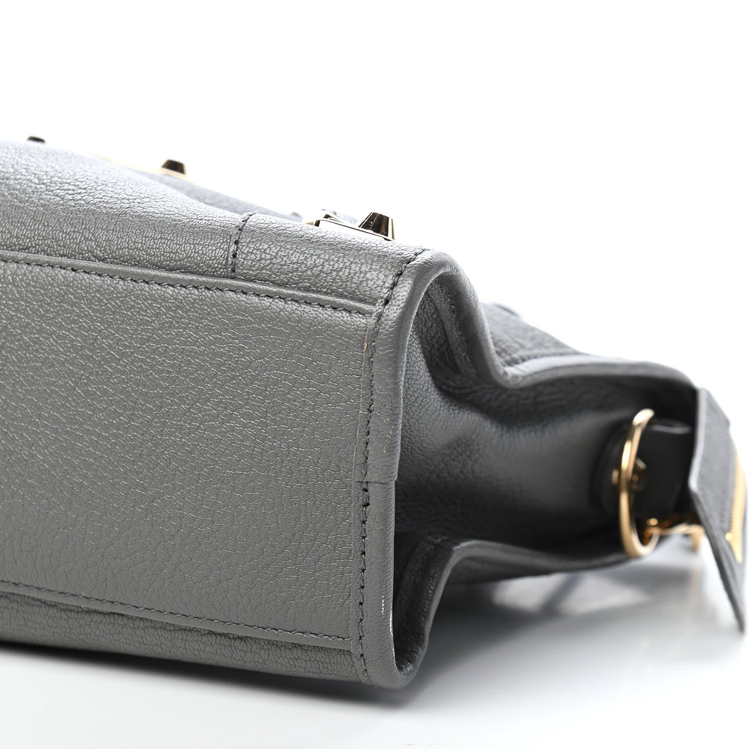 Balenciaga Chevre Gold Metallic Edge Hardware S City Gris Acier 9 of 9