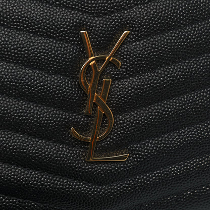 Saint Laurent Grain De Poudre Matelasse Monogram Mini Lou Camera Bag Black 12 of 12