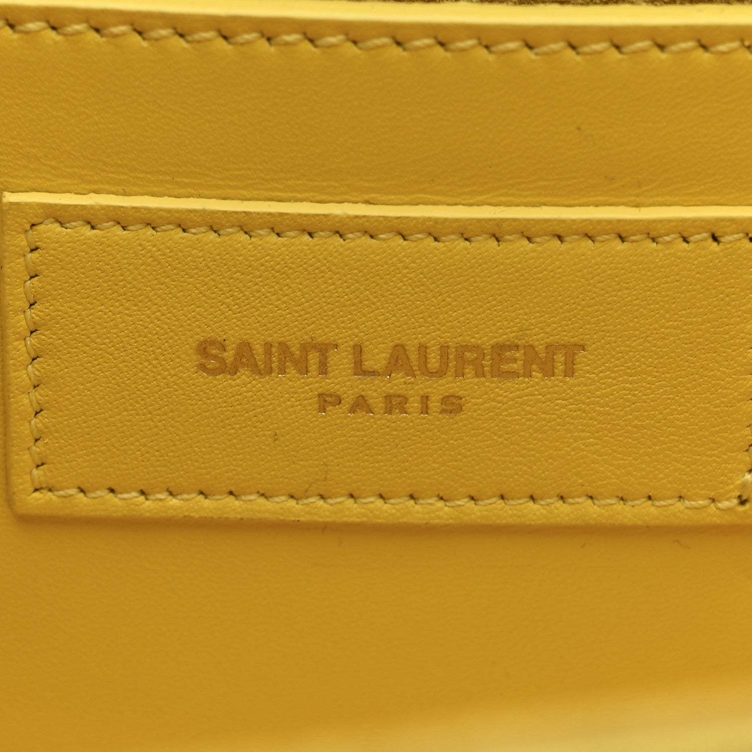 Saint Laurent Calfskin Classic Monogram Cassandre Clutch Soleil 6 of 9