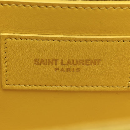Saint Laurent Calfskin Classic Monogram Cassandre Clutch Soleil 6 of 9