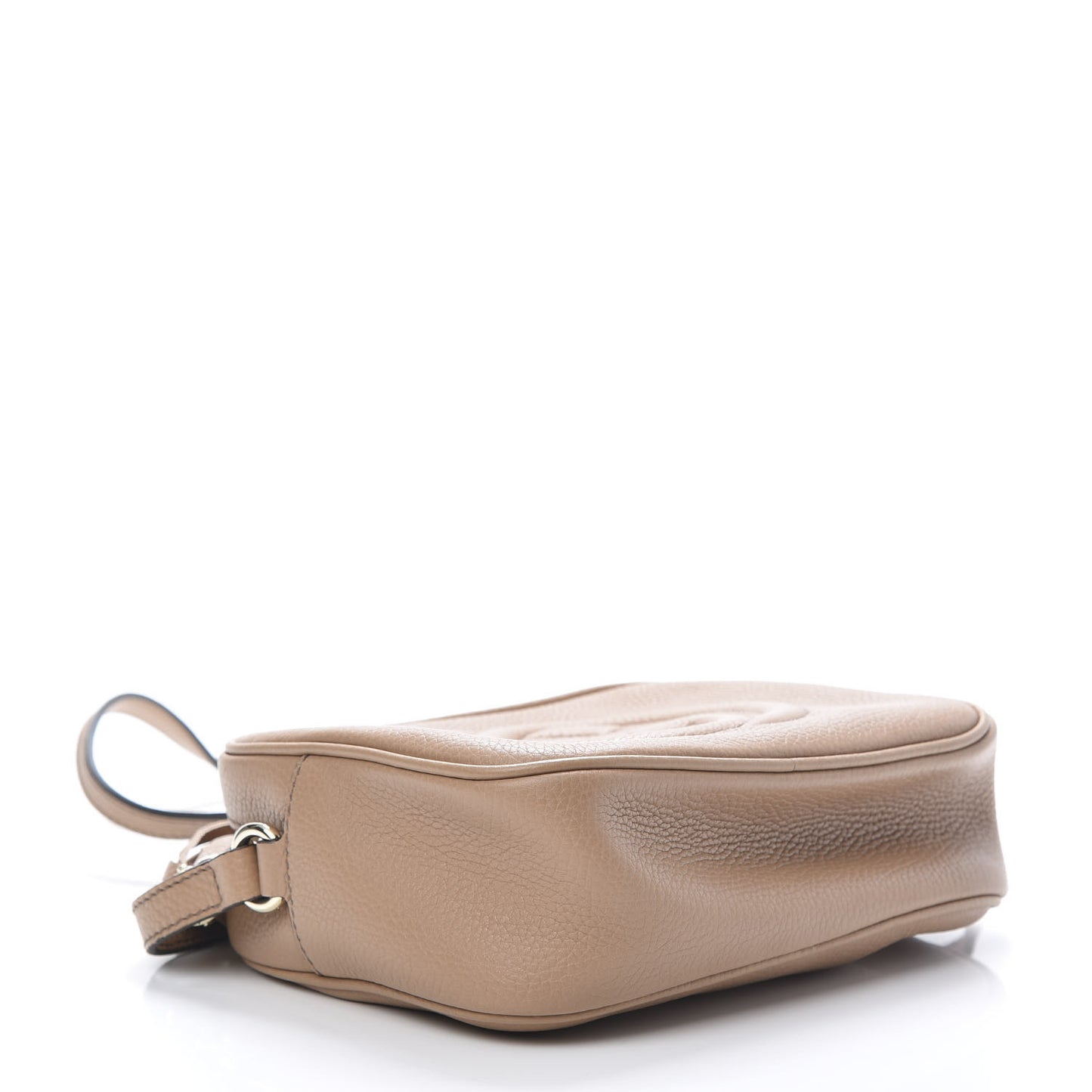 Pebbled Calfskin Small Soho Disco Bag Camelia