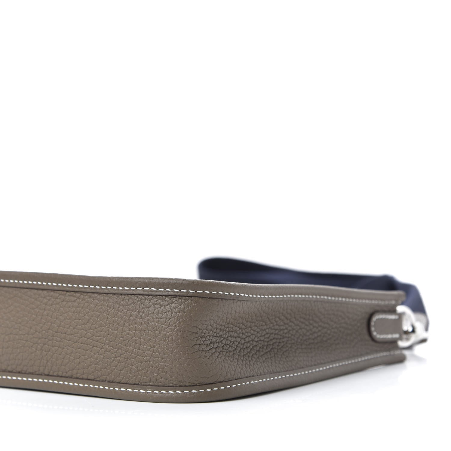 Hermes Taurillon Clemence Amazone Evelyne TPM Etoupe Bleu Indigo 7 of 10