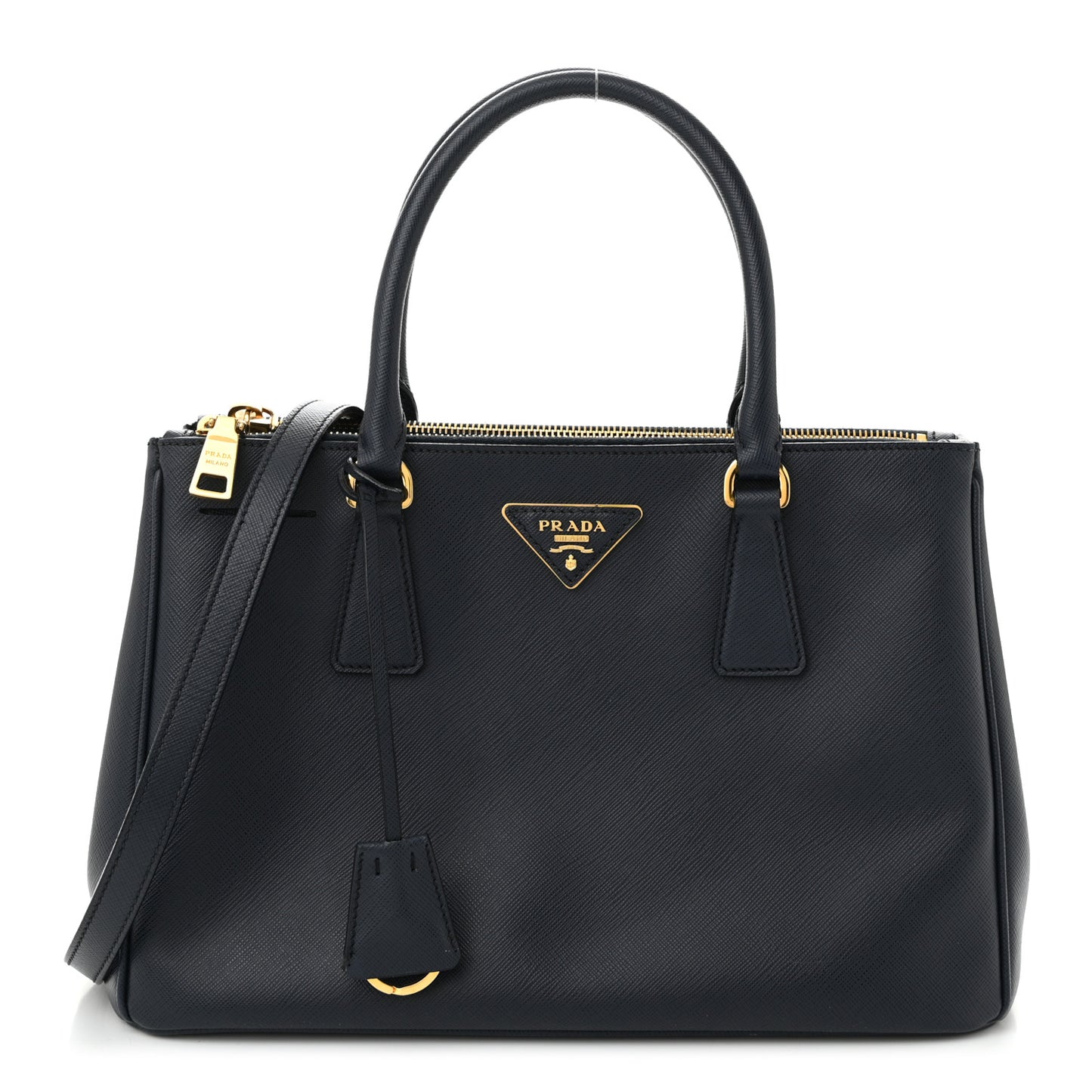 Saffiano Small Galleria Double Zip Tote Baltico