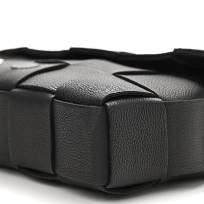 Bottega Veneta Calfskin Maxi Intreccio Cassette Bag Black 9 of 9