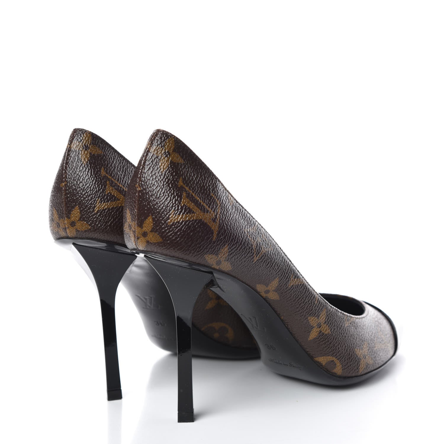 Louis Vuitton Patent Monogram Fetish Pump 36 4 of 11