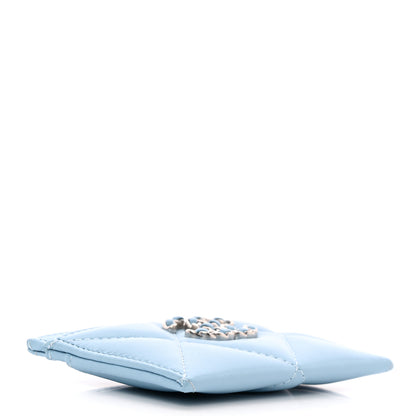 Chanel Lambskin Quilted Chanel 19 Card Holder Light Blue 4 of 9