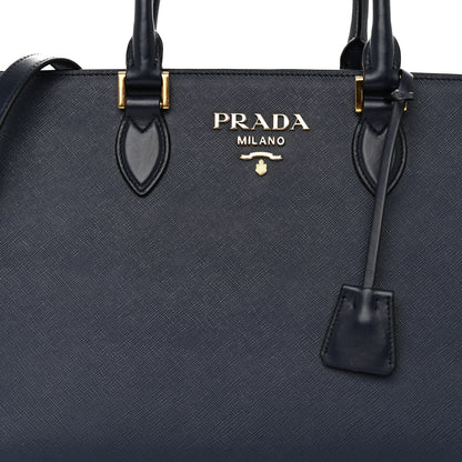 Prada Saffiano Soft Calfskin Tote Baltico 7 of 9