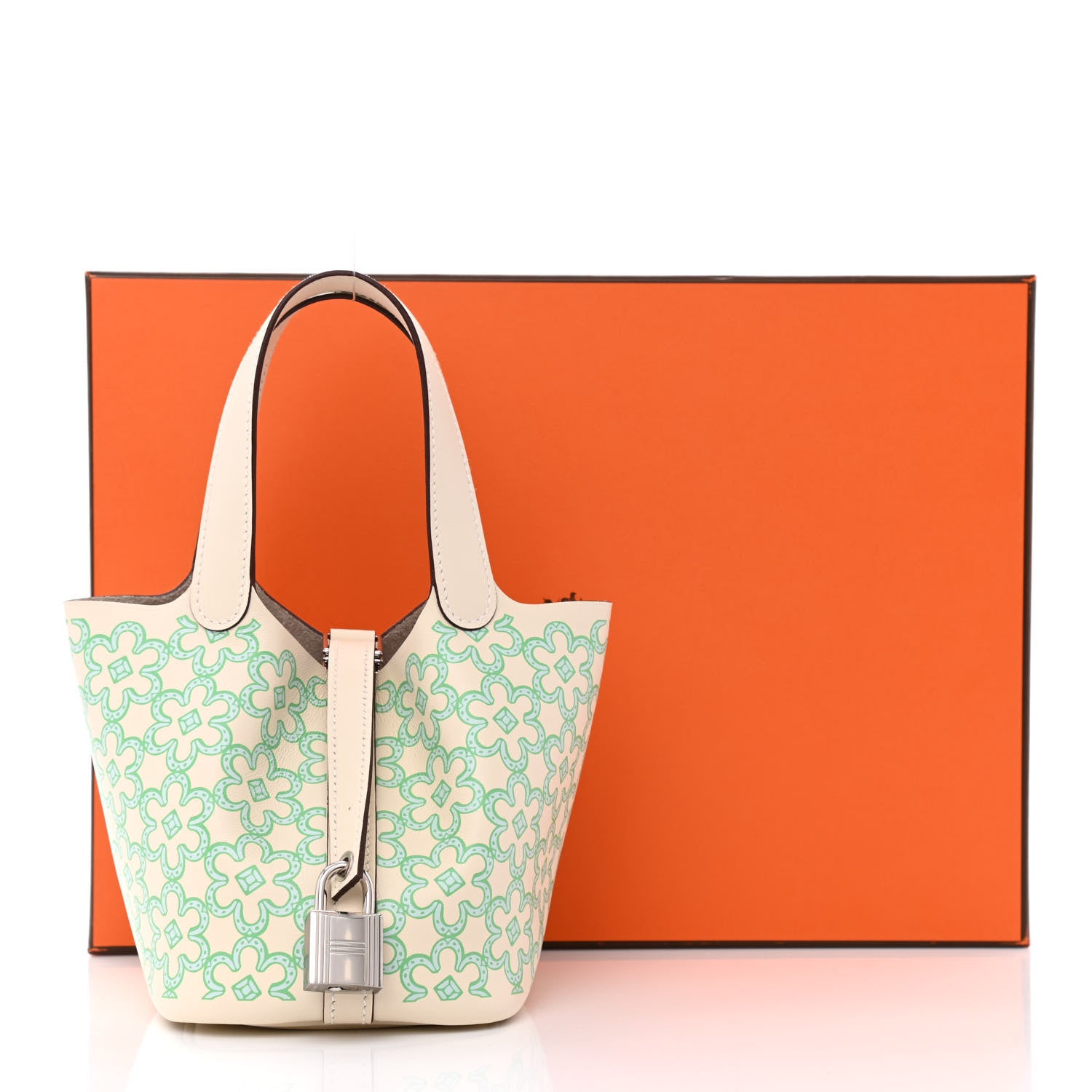 Hermes Swift Micro Lucky Daisy Picotin Lock Nata Vert 11 of 11