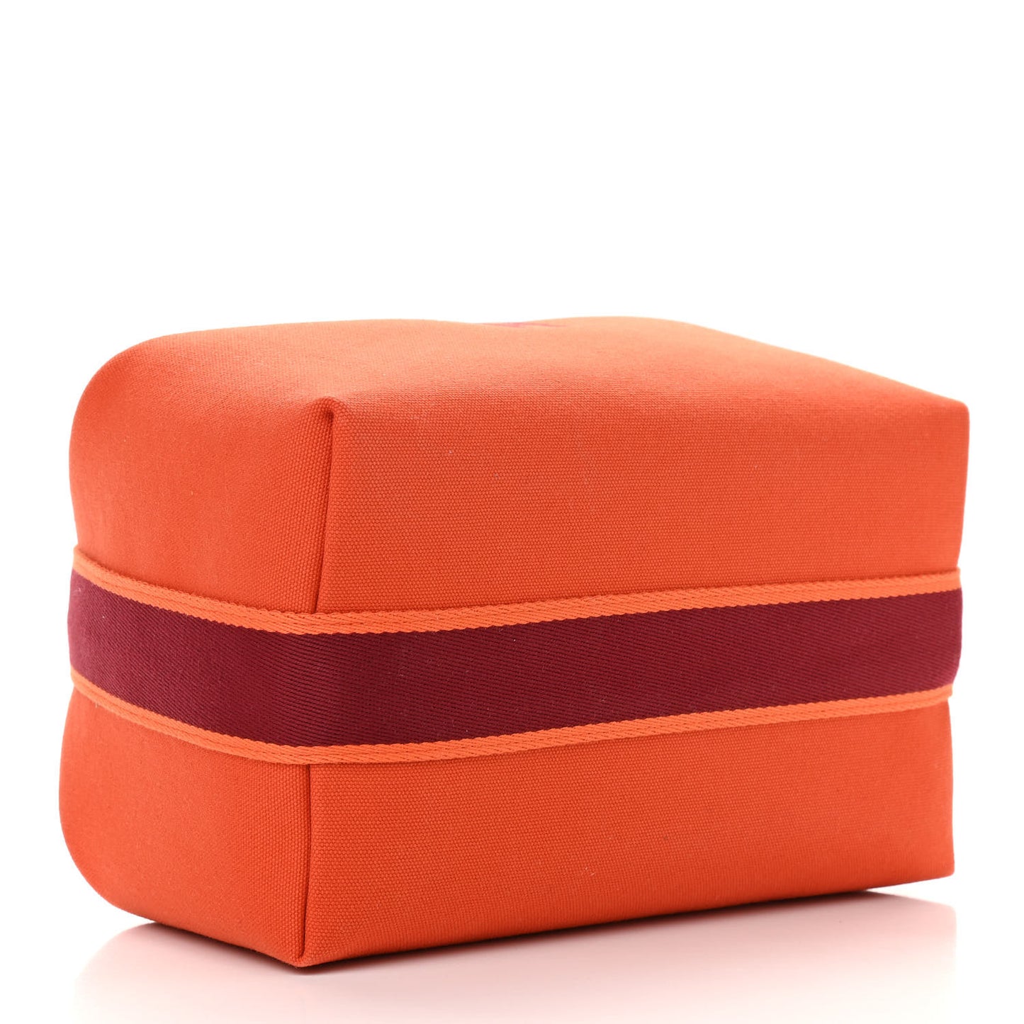 Canvas Small Bride-A-Brac Pouch Orange Burgundy