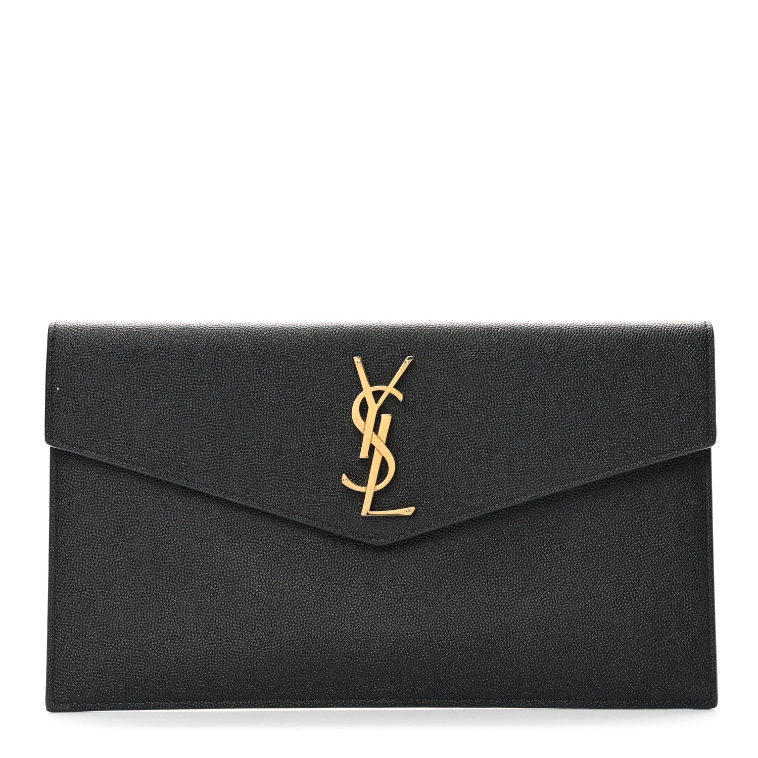 Saint Laurent Grain De Poudre Uptown Pouch Black 1 of 7