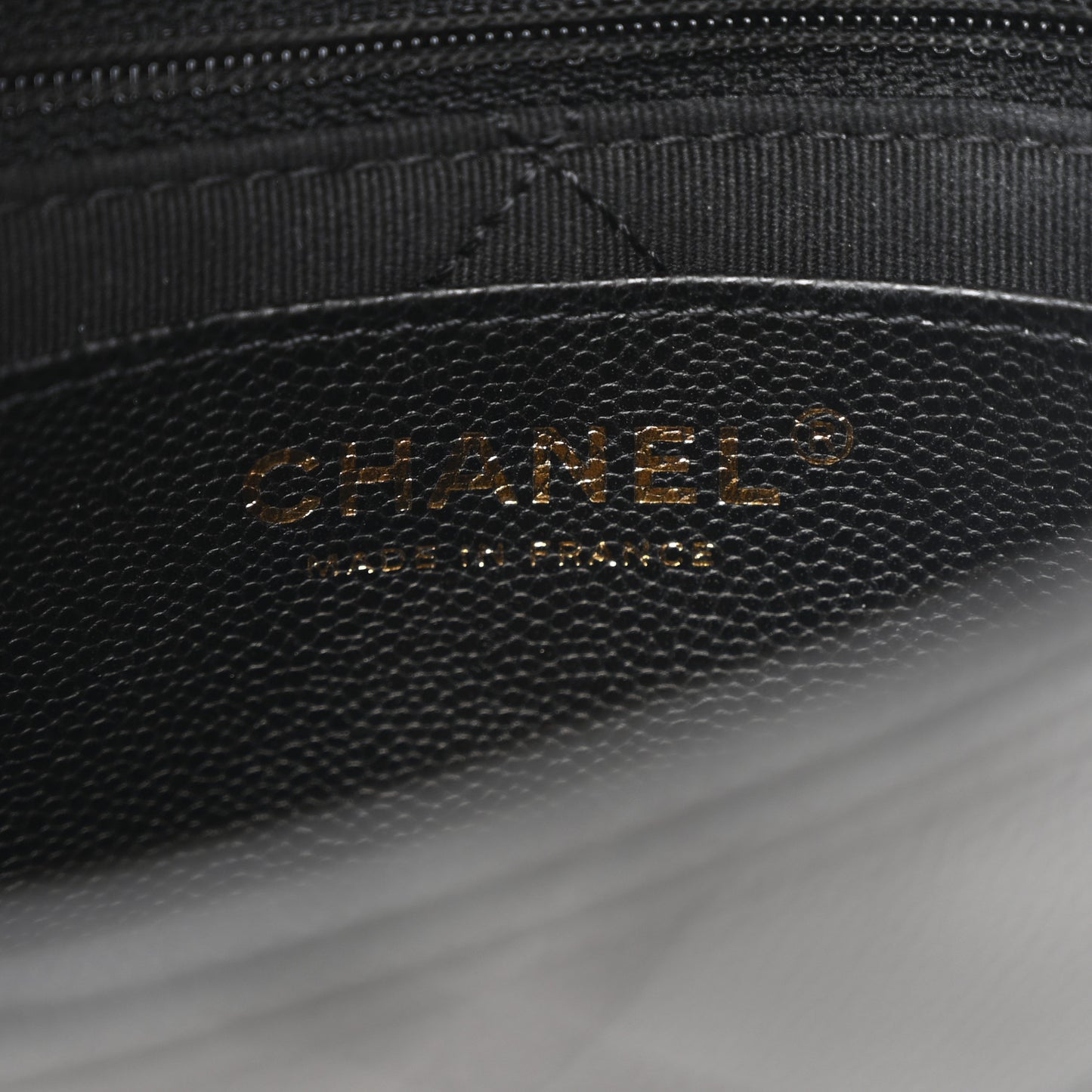 Shiny Caviar Quilted Small Flap Black