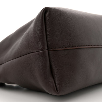 Loewe Mellow Nappa Medium Donut Chain Flamenco Knot Clutch Dark Burgundy 9 of 11